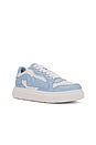 view 2 of 6 Puff Low Top Sneaker in White & Blue