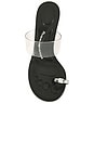 view 4 of 6 Bianca 105mm Sandal With Crystal Toe Ring in Black