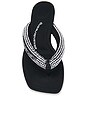 view 4 of 5 SANDALES JENNA TUBULAR FLAT THONG in Black
