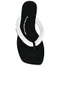 view 4 of 5 Jenna Tubular Flat Thong Sandal in White