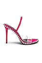 view 1 of 5 Nova Crystal Heel in Hot Pink