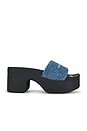 view 1 of 5 Aw Denim Hotfix Platform Slide Indigo in Vintage Medium Indigo