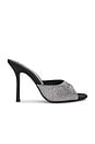 view 1 of 5 Cher 105mm Mule in Black & Silver