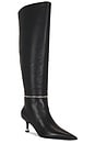 view 2 of 5 Akilia Zip Slouch Leather Boot in Black