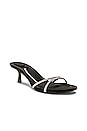 view 2 of 5 Dahlia 50 Crystal Sandal in Black & Clear