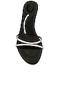 view 4 of 5 Dahlia 50 Crystal Sandal in Black & Clear