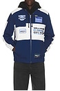 view 1 of 5 Racing Jacket in Navy & White
