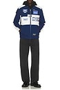 view 4 of 5 Racing Jacket in Navy & White