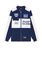 view 5 of 5 Racing Jacket in Navy & White