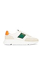 view 1 of 6 Genesis Vintage Runner Sneaker in White, Orange & Green