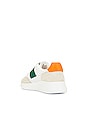 view 3 of 6 Genesis Vintage Runner Sneaker in White, Orange & Green