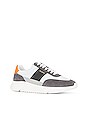 view 2 of 6 Genesis Vintage Runner in Light Grey, Black & Orange