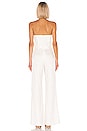 view 3 of 3 Charlize Jumpsuit in White Pinstripe