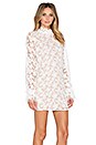 view 2 of 4 Alanis Ruffle Sleeve Lace Dress in White Embroiderey
