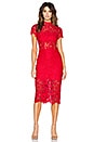 view 1 of 4 Leona Dress in Red Lace