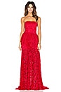 view 1 of 4 Sylvia Maxi Dress in Red Lace