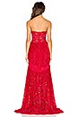 view 3 of 4 Sylvia Maxi Dress in Red Lace
