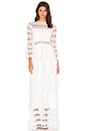 view 2 of 6 Liliane Long Dress in White Embroidery