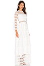 view 3 of 6 Liliane Long Dress in White Embroidery