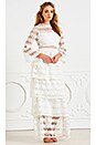 view 6 of 6 Liliane Long Dress in White Embroidery