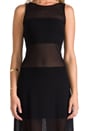 view 4 of 5 Mizuri Dress in Black & Mesh