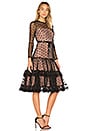 view 2 of 3 Tiara Dress in Sheer Black Dot