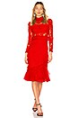 view 1 of 3 Anabella Lace Midi Dress in Red