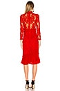 view 3 of 3 Anabella Lace Midi Dress in Red