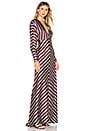 view 2 of 3 Bevel Maxi Dress in Bordeaux Stripes