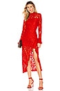 view 1 of 3 FALA ドレス in Red Lace