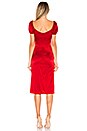 view 3 of 3 VESTIDO MIDI CADIZ in Red