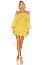 view 1 of 3 Marilena Dress in Yellow Dot