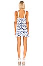 view 3 of 3 Lisel Dress in Blue Palm Jacquard