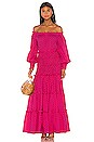 view 1 of 4 Thalssa Gown in Fuchsia Dot
