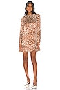view 1 of 3 МИНИ ПЛАТЬЕ MADHU in Sienna Leopard