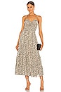 view 1 of 3 Jenay Dress With Braided Strap Details in Abstract Sand