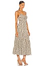 view 2 of 3 Jenay Dress With Braided Strap Details in Abstract Sand
