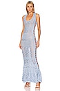 view 1 of 3 Karliah Dress in Sky Blue