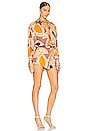 view 2 of 3 Alessandro Dress in Abstract Maroon