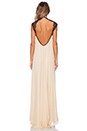 view 3 of 3 Gela Open Back Gown in Nude