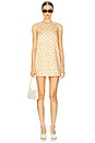 view 1 of 3 Anicka Dress in Ivory & Orange