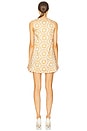 view 3 of 3 Anicka Dress in Ivory & Orange