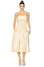 view 1 of 3 Robia Dress in Beige Brushstroke
