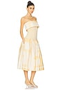 view 2 of 3 Robia Dress in Beige Brushstroke