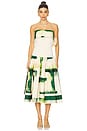 view 1 of 3 Robia Dress in Green Brushstroke