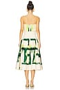 view 3 of 3 Robia Dress in Green Brushstroke