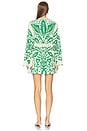 view 3 of 3 Noriko Dress in Emerald Palm