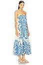 view 2 of 3 Ellisa Dress in Sapphire Palm