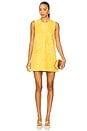 view 1 of 3 Dakota Dress in Citrine Suede