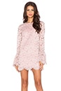 view 1 of 4 Rustam Lace Shift Dress in Pink Lace